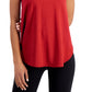 Conjunto de moletom feminino ID Ideology Essentials, regata vermelha, tamanho pequeno
