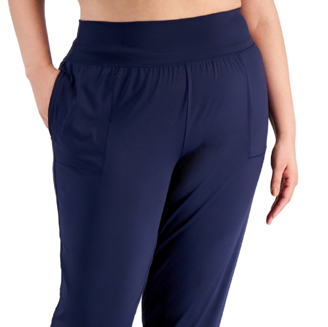 Calça jogger feminina ID Ideology azul tamanho 1X