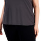 Camiseta feminina ID Ideology Birdseye Mesh, cinza, tamanho 3X