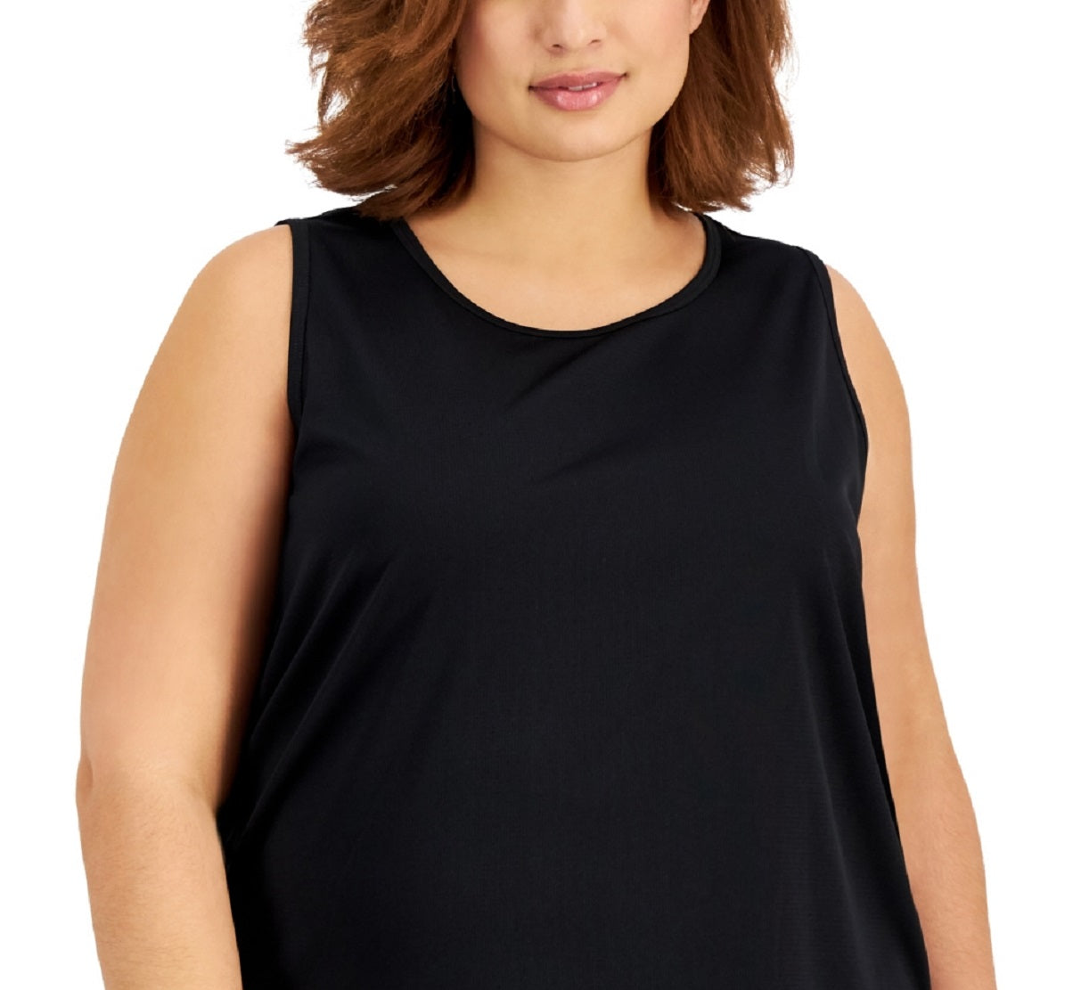 ID Ideology Regata feminina Birdseye Mesh Preta Tamanho 2X