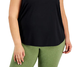 ID Ideology Regata feminina Birdseye Mesh Preta Tamanho 2X