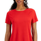 Camiseta feminina ID Ideology Mesh Vermelha Tamanho Grande
