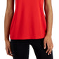 Camiseta feminina ID Ideology Mesh Vermelha Tamanho Grande