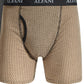 Cuecas boxer Alfani masculinas, pacote com 5 peças, azulejadas e lisas, tamanho pequeno, marrom