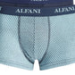 Calções de banho Alfani para homem, cor sólida e listrada, azul, tamanho pequeno, 5 unidades