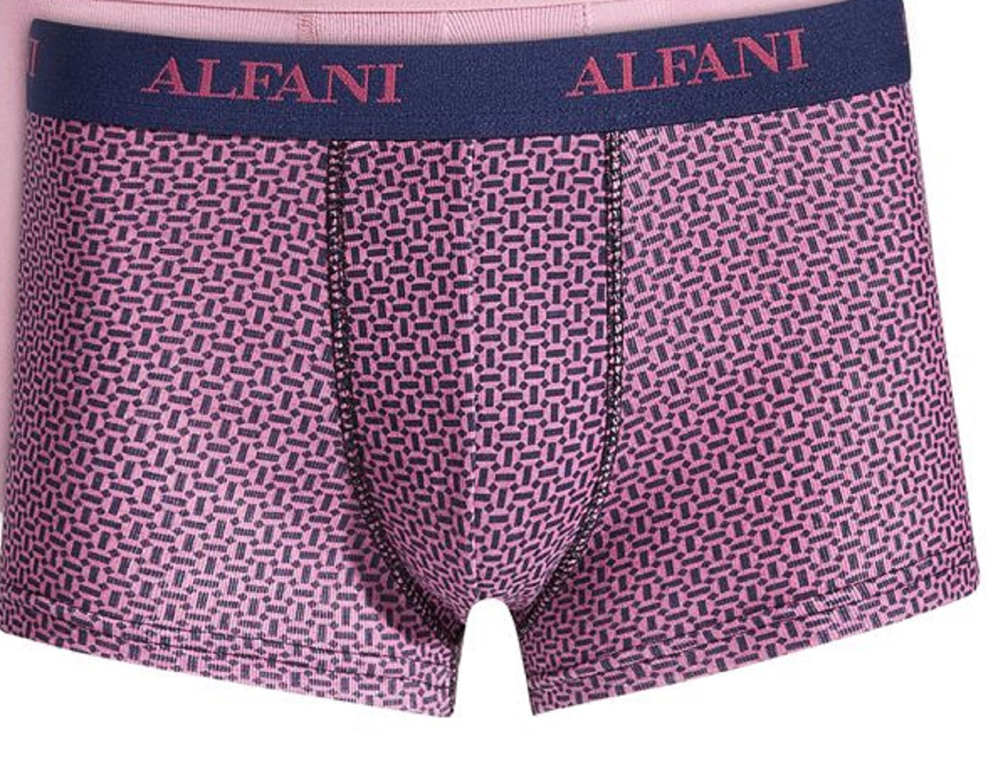 Alfani Masculino - Pacote com 5 Calções de Banho Sólidos e Geo-Estampados Roxo Tamanho Médio
