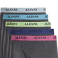 Cuecas boxer masculinas Alfani com cós contrastante, cinza, tamanho pequeno, 5 unidades