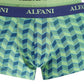 Alfani Masculino Pacote com 5 Cuecas Chevron e Sólidas Verde Tamanho Pequeno
