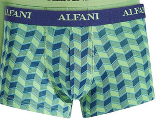 Alfani Masculino Pacote com 5 Cuecas Chevron e Sólidas Verde Tamanho Pequeno