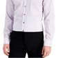 Camisa social pied-de-poule slim fit masculina Alfani azul