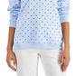 Moletom Karen Scott Simple Dot Feminino Azul Tamanho X-G