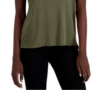 Alfani Women's Crewneck T-Shirt Green Size Small