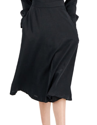 Vestido feminino Alfani com decote em V, preto, tamanho X-S
