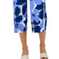 Calça Lounge Feminina com Estampa Floral JM Collection Azul Tamanho X-G