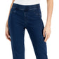Calça jeans feminina Karen Scott Chambray Pull On Azul Tamanho Grande