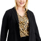 Blazer feminino Alfani com gola xale, preto, tamanho 3X