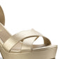 Sandálias sociais femininas Lillah Sun + Stone, amarelas, tamanho 7,5