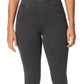 Leggings femininas Gloria Vanderbilt Ponte Pull On cinza tamanho 12