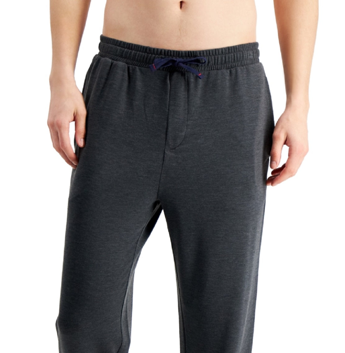 Calça de pijama leve masculina Club Room Terry Jogger cinza tamanho XX-G