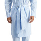 Club Room Robe Masculino Médio em Tecido Vichy Azul Tamanho Grande