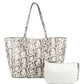 INC International Concepts Zoiey 2 1 Tote Feminina Branca Tamanho Regular