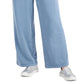 Calça de moletom feminina estilo &amp; co, perna larga, azul, tamanho médio