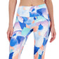 ID Ideology Leggings femininas de compressão com estampa de pétalas e bolso lateral, tamanho pequeno, azul