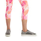 ID Ideology Leggings femininas de compressão com estampa de pétalas e bolso lateral, tamanho X-S