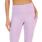 ID Ideology Leggings femininas de compressão com cintura alta e bolso lateral, tamanho médio, roxas
