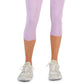 ID Ideology Leggings femininas de compressão com cintura alta e bolso lateral, tamanho médio, roxas