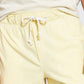 Pijama curto masculino Sun + Stone em malha desbotada, amarelo, tamanho grande