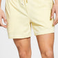 Pijama curto masculino Sun + Stone em malha desbotada, amarelo, tamanho grande