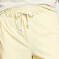 Pijama curto masculino Sun + Stone em malha desbotada, amarelo, tamanho GG