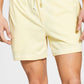 Pijama curto masculino Sun + Stone em malha desbotada, amarelo, tamanho GG