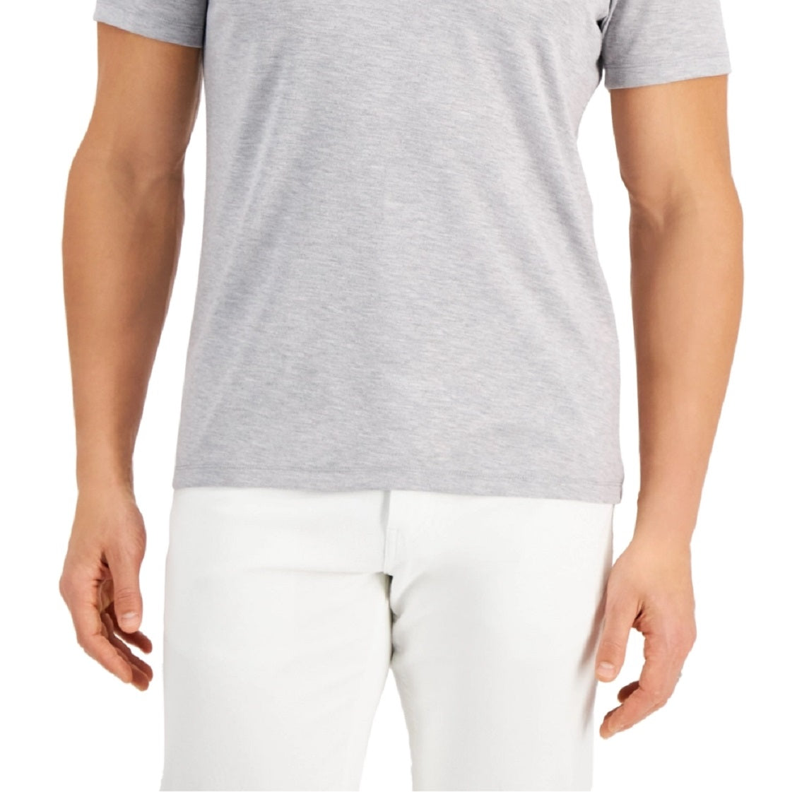 Camisa polo Alfatech Stretch Solid Masculina Alfani Cinza Tamanho XX-G