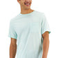 Conjunto de pijama masculino Club Room, 2 peças, camiseta lisa e calça estampada, azul, tamanho extragrande