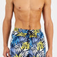 Calções de banho masculinos com 5 folhas de palmeira da INC International Concepts, azul, tamanho XX-G