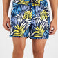Calções de banho masculinos com 5 folhas de palmeira da INC International Concepts, azul, tamanho XX-G