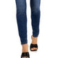 Calça jeans skinny feminina INC International Concepts, cintura média, azul, tamanho 4