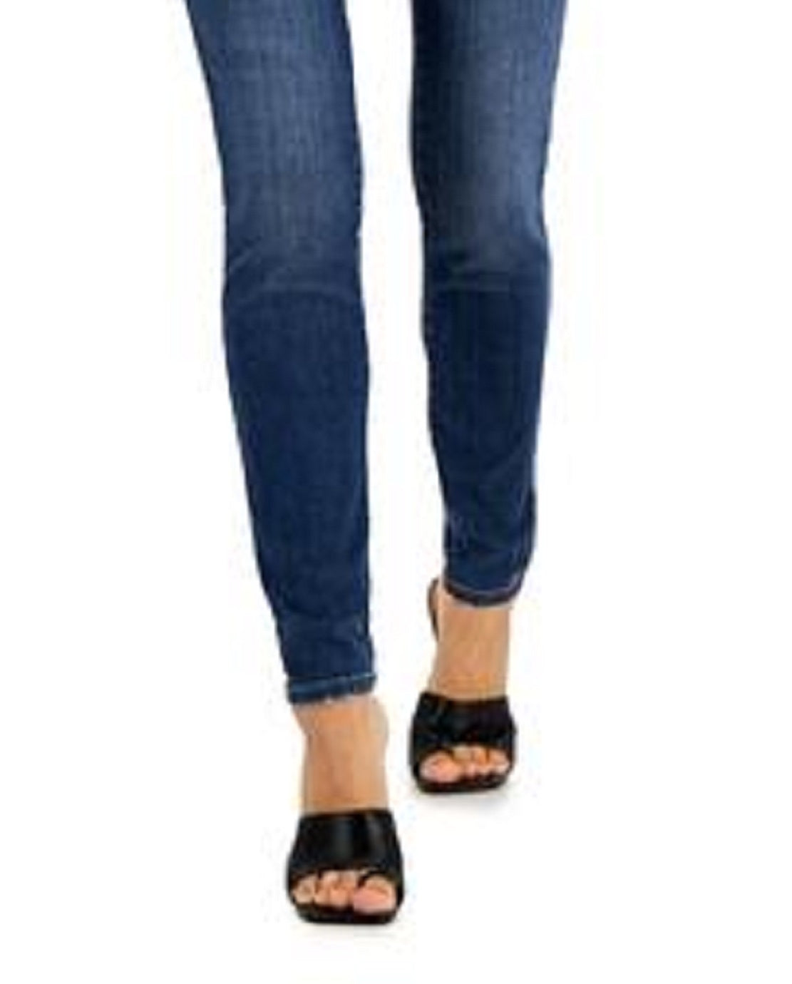 Calça jeans skinny feminina INC International Concepts, cintura média, azul, tamanho 4