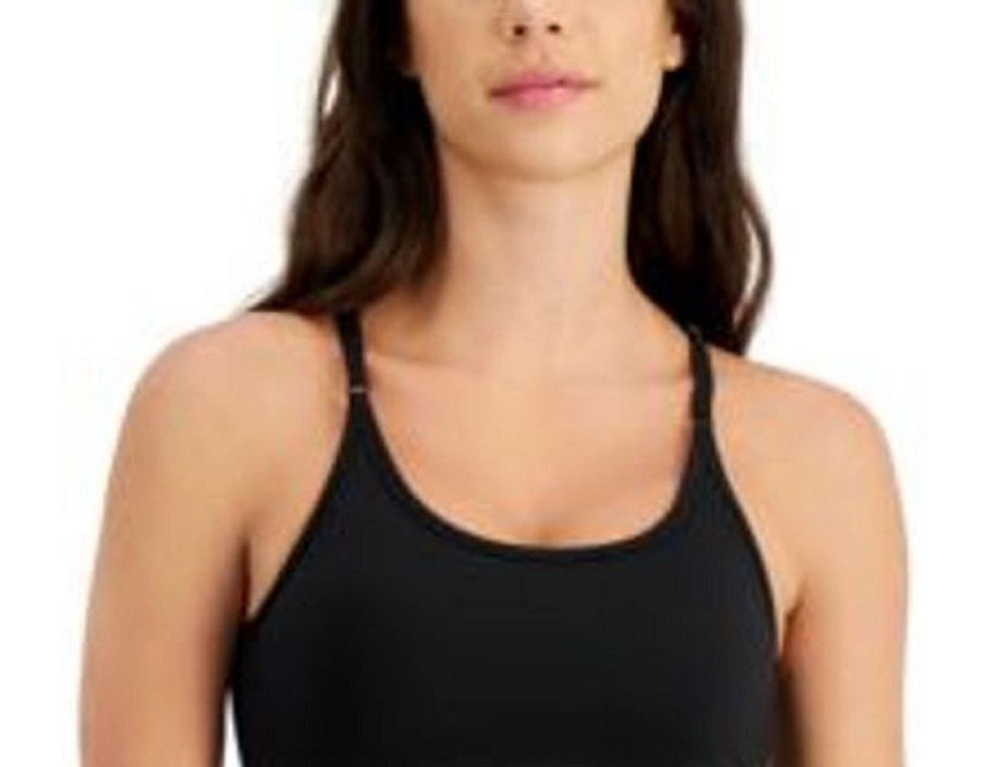 Sutiã feminino ID Ideology Solid Low Impact, preto, tamanho pequeno