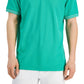 Polo listrado masculino Club Room Performance, verde, tamanho pequeno