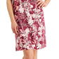 Vestido feminino Karen Scott com estampa balinês e decote dividido, vermelho, tamanho XX-G