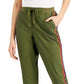 Calça feminina estilo &amp; co com punho, verde, tamanho grande
