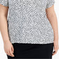 Camiseta estampada feminina Alfani branca tamanho 0X