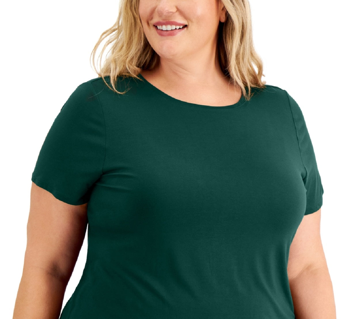 Camiseta Alfani Feminina Lisa Verde Tamanho 0X