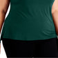 Camiseta Alfani Feminina Lisa Verde Tamanho 0X