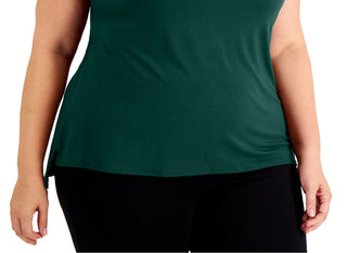 Camiseta Alfani Feminina Lisa Verde Tamanho 0X