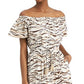 Vestido midi feminino com estampa de tigre da INC International Concepts, marrom, tamanho grande