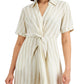 Vestido longo com frente torcida Alfani feminino, marrom, tamanho 4, pequeno